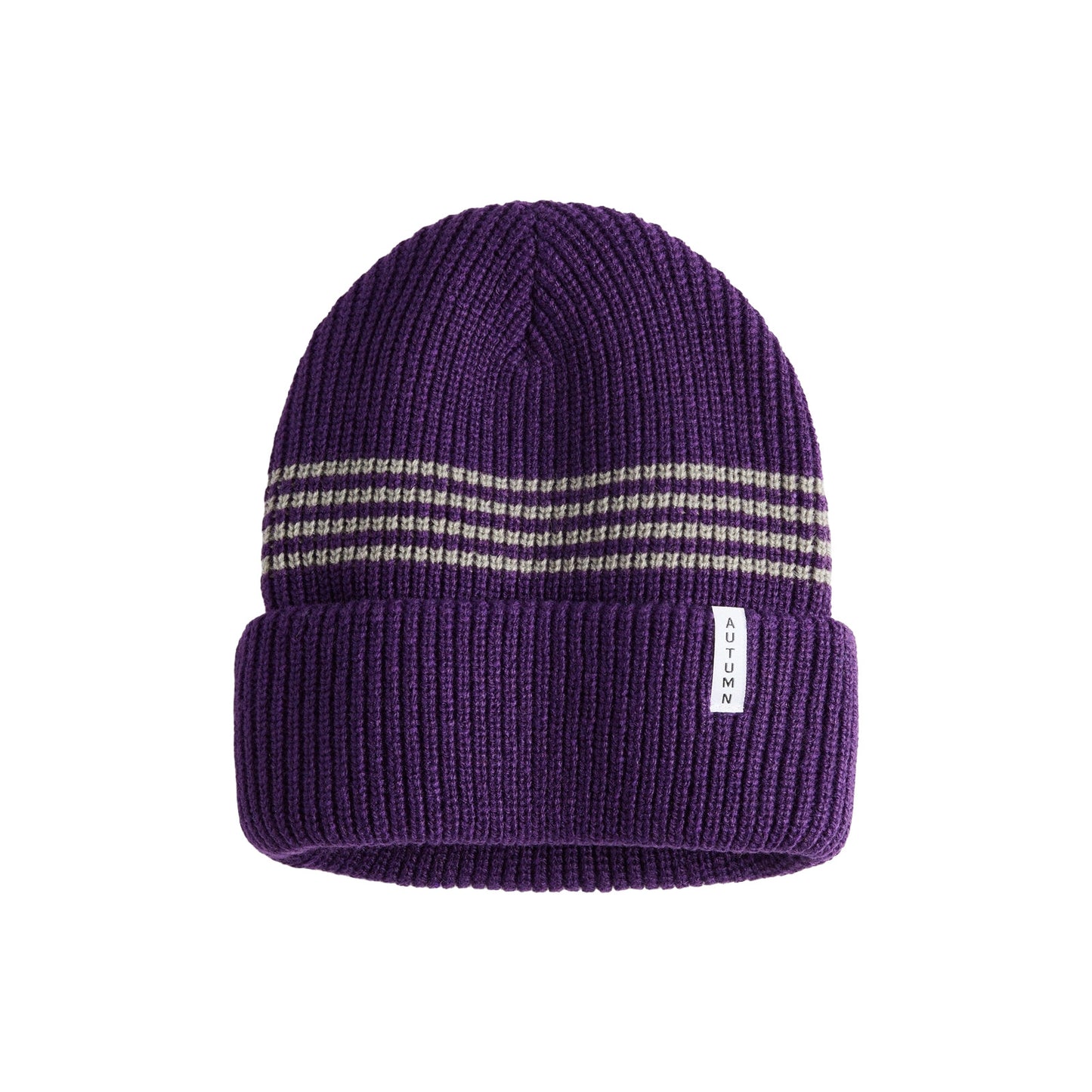 2026 AUTUMN YOUTH MINI STRIPE BEANIE GRAPE