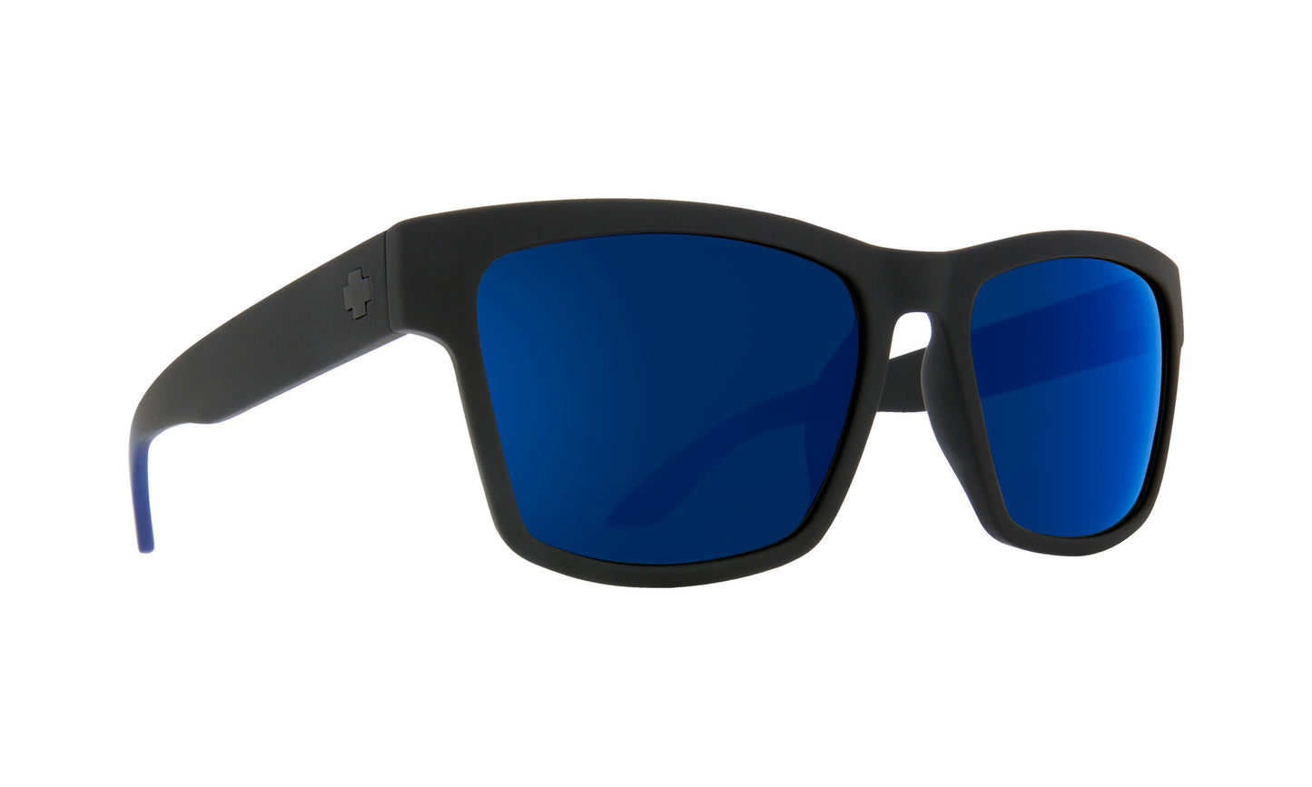 SPY HAIGHT 2 SOFT MATTE BLACK BLU FADE SUNGLASSES w/ HD PLUS GRY GRN DK BLU LT SPEC MRR