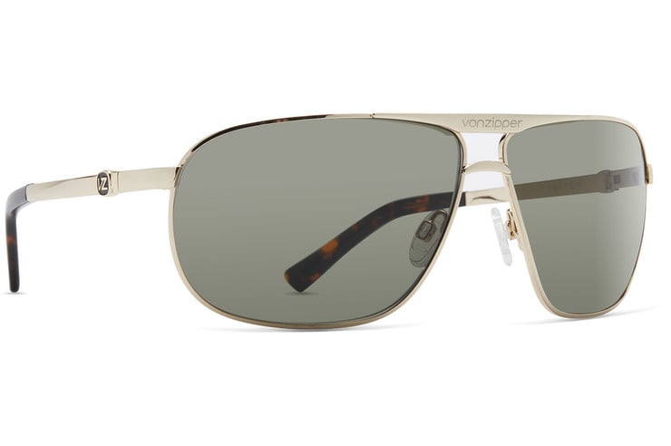 VONZIPPER SKITCH GOLD SUNGLASSES w/ VINTAGE GRY LENS