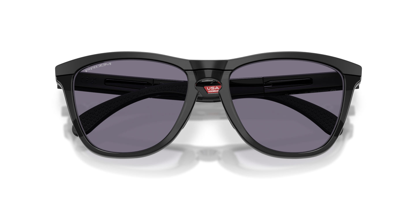 OAKLEY FROGSKINS RANGE XL MATTE BLACK SUNGLASSES w/ PRIZM GREY