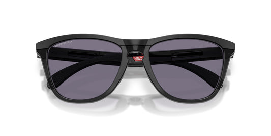 OAKLEY FROGSKINS RANGE XL MATTE BLACK SUNGLASSES w/ PRIZM GREY