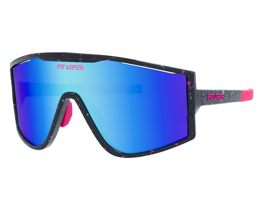 PIT VIPER THE TRY-HARD SUNGLASSES THE MIDNIGHT w/BLUE