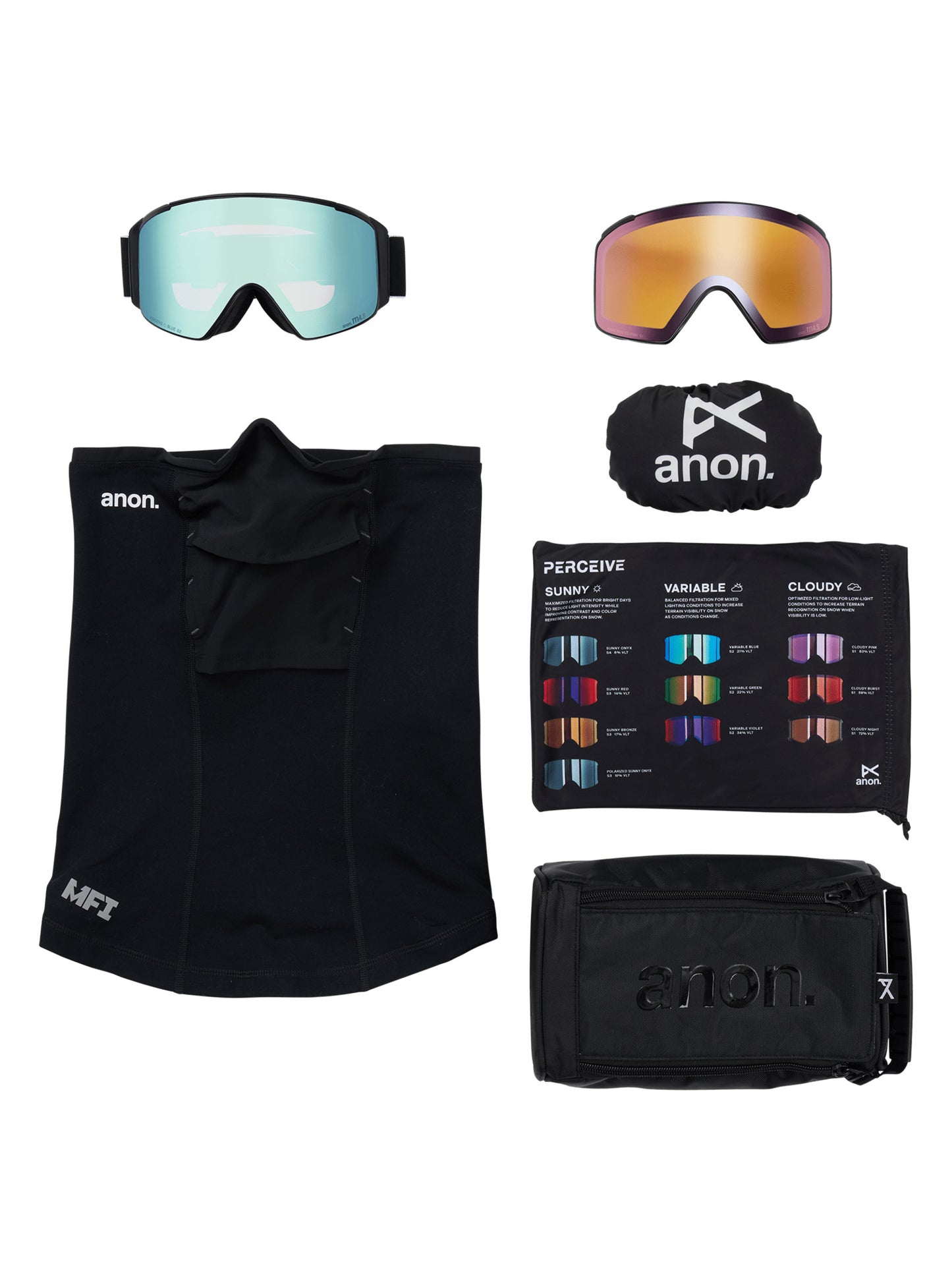2026 ANON M4S CYL GGL BLACK w/PRCV VRBL