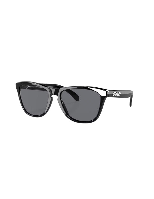 OAKLEY FROGSKINS POLISHED BLK SUNGLASSES w/ GRY LENS