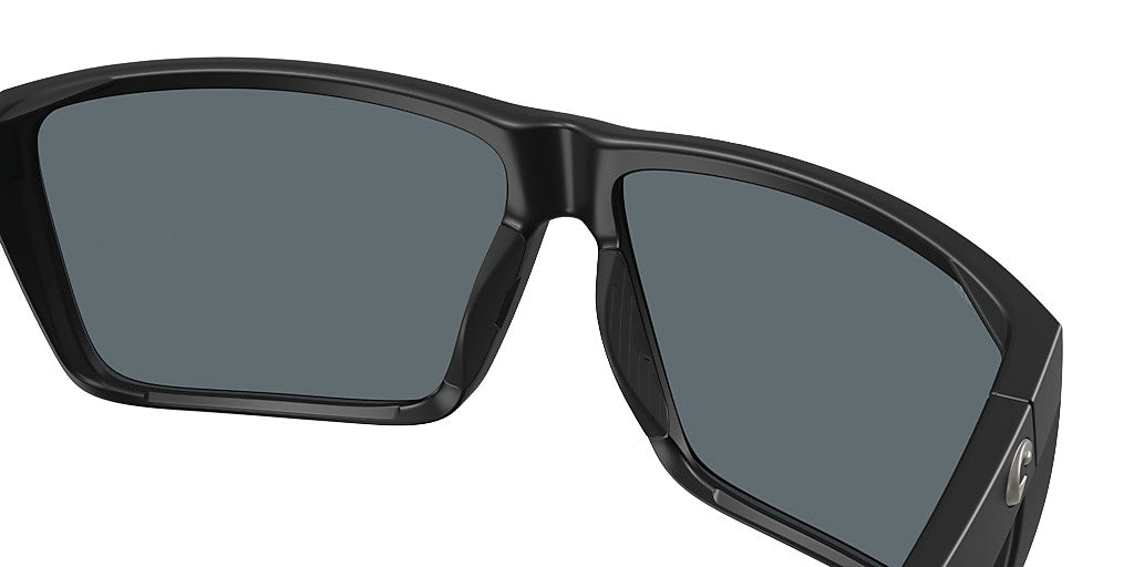 COSTA RINCON II MATTE BLACK SUNGLASSES w/ BLUE MIRROR