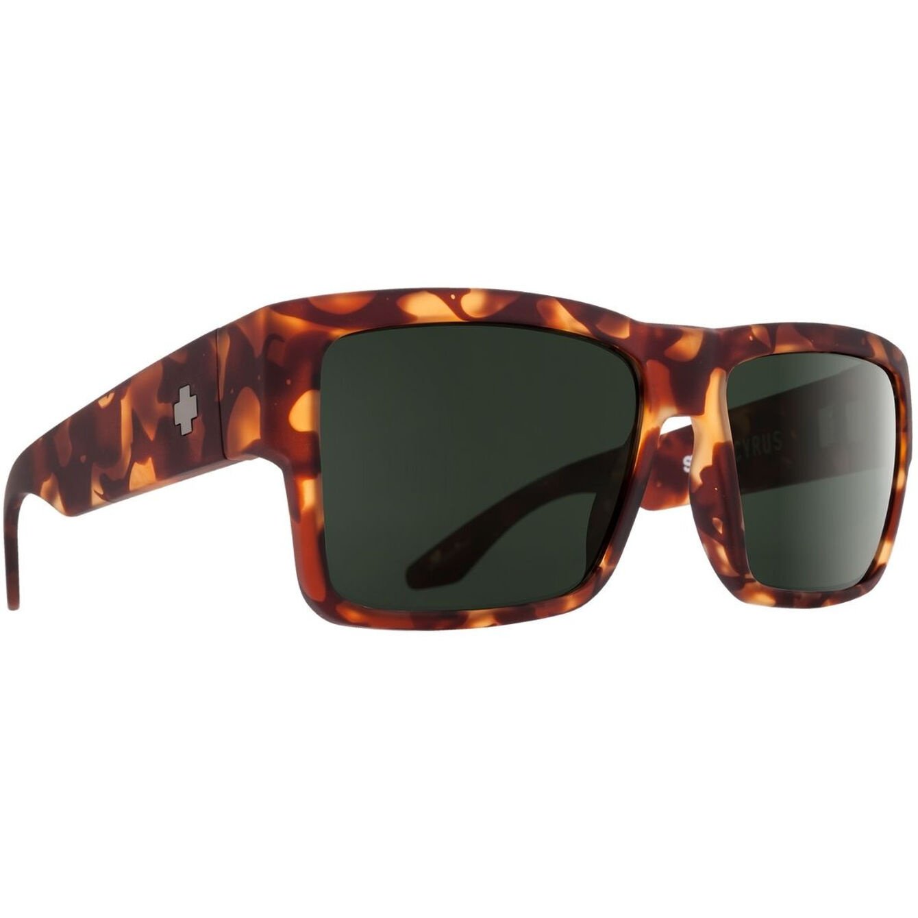 SPY CYRUS SOFT MATTE CAMO TORT SUNGLASSES w/ HD PLUS GRY GRN