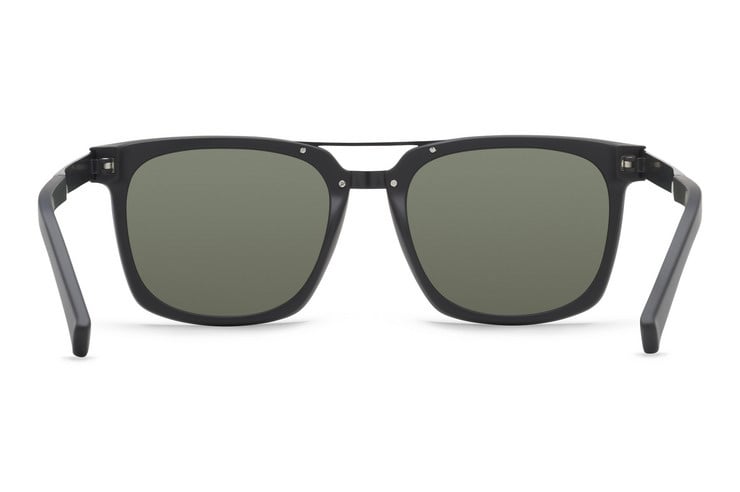 VONZIPPER PLIMPTON BLACK SATIN SUNGLASSES w/ GRY LENS