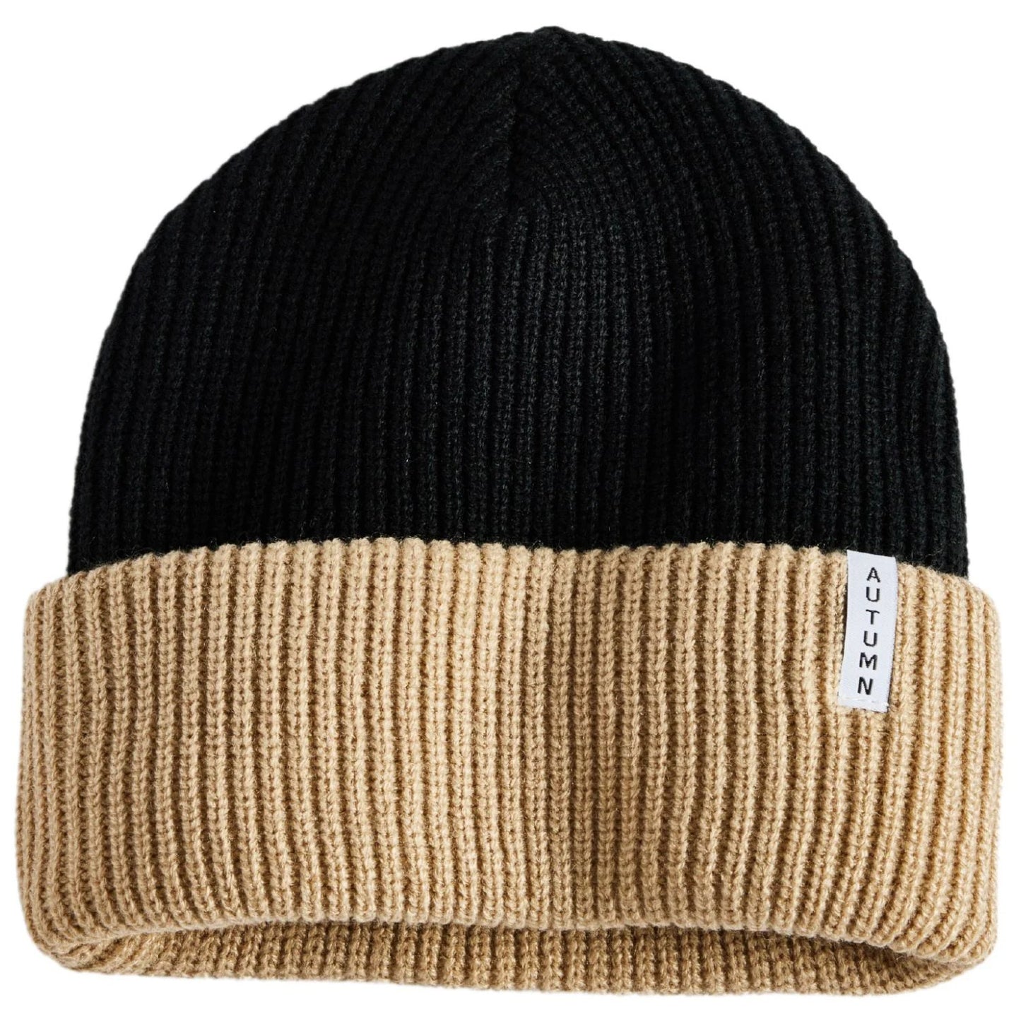 2025 AUTUMN YOUTH BLOCKED Y BEANIE KHAKI