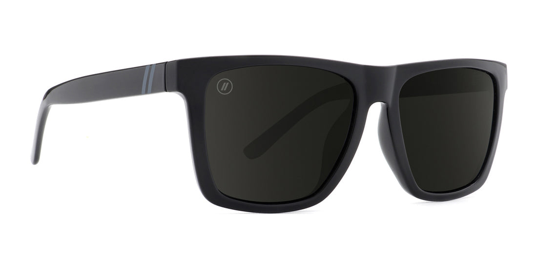 BLENDERS ROMEO BLACKJACKET BLACK SUNGLASSES w/ SMOKE PLR LENS