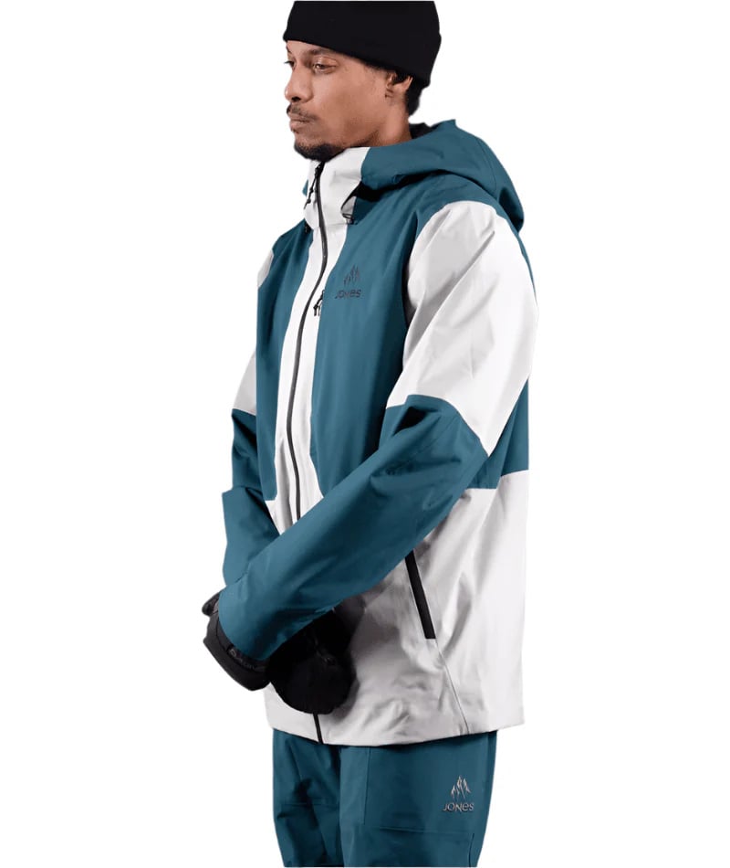 2025 JONES MOUNTAIN SURF RECYCLED SHELL JACKET SMOKE GREY