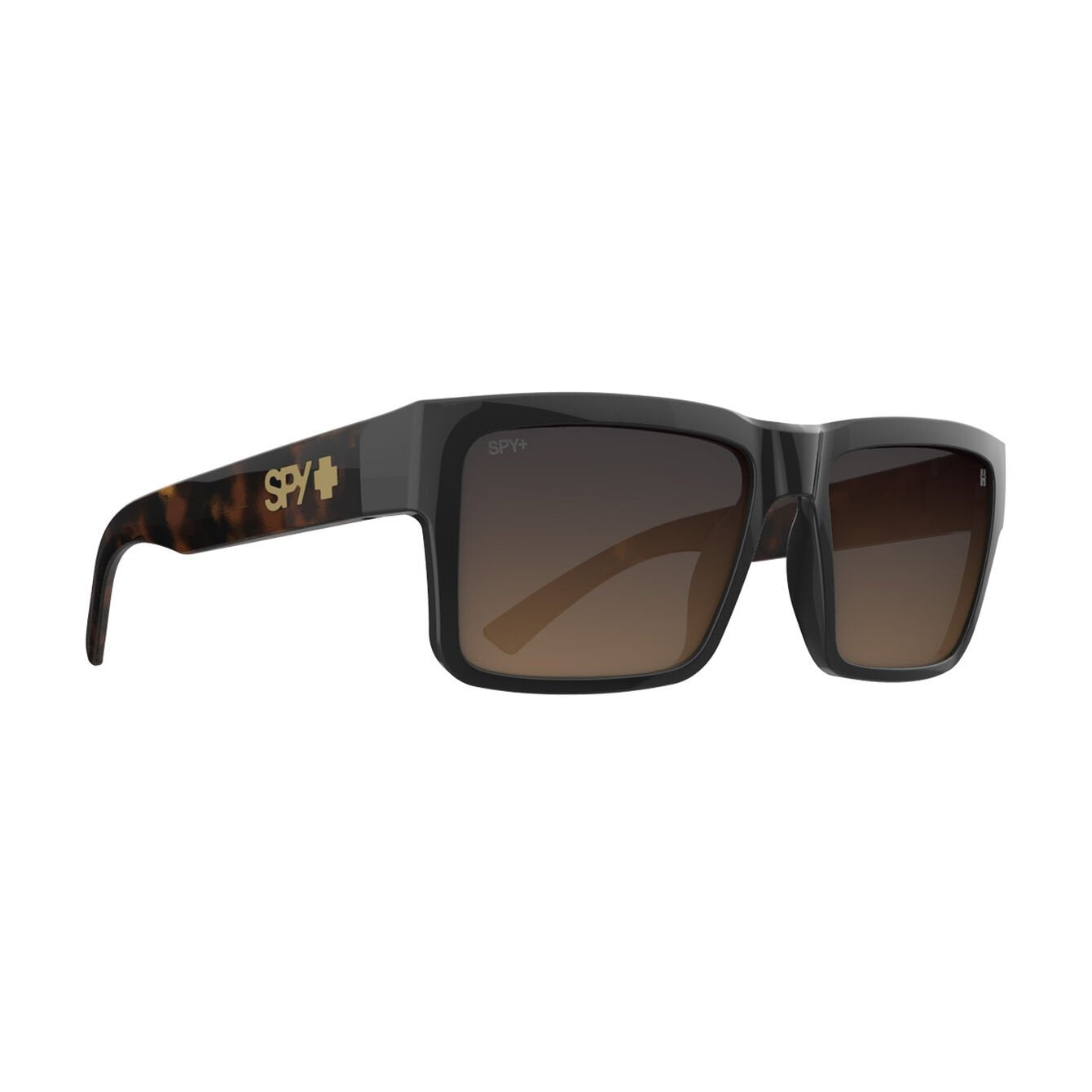 SPY MONTANA BLACK/HONEY TORT SUNGLASSES w/HAPPY DARK BROWN FADE