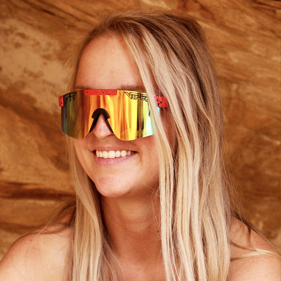 PIT VIPER THE HOTSHOT SINGLE WIDE POLARIZED SUNGLASSES