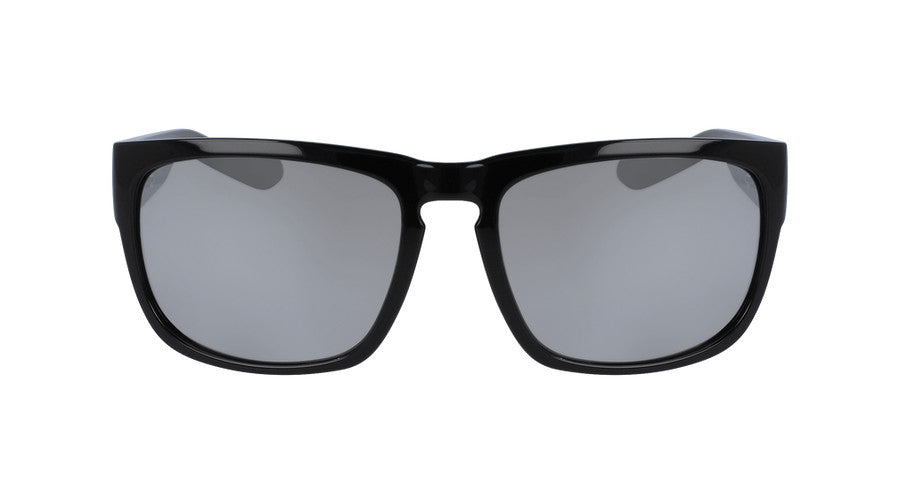 DRAGON RUNE XL SHINY BLACK SUNGLASSES w/ SLVR ION LENS