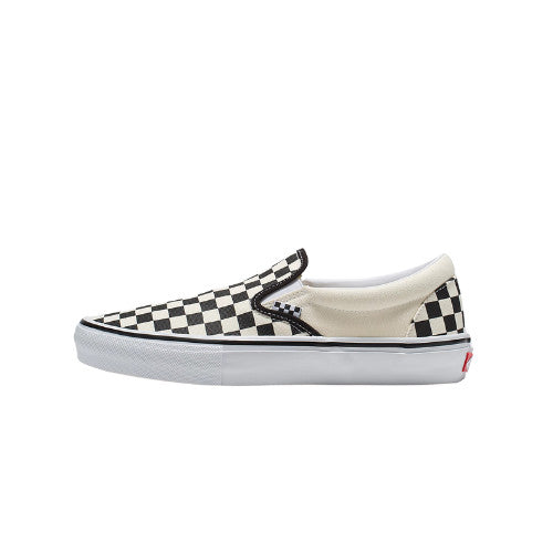 VANS MENS SKATE SLIP-ON SHOE CRYOVR (AUH) (CHECKERBOARD)BLACK/ OFF WHITE