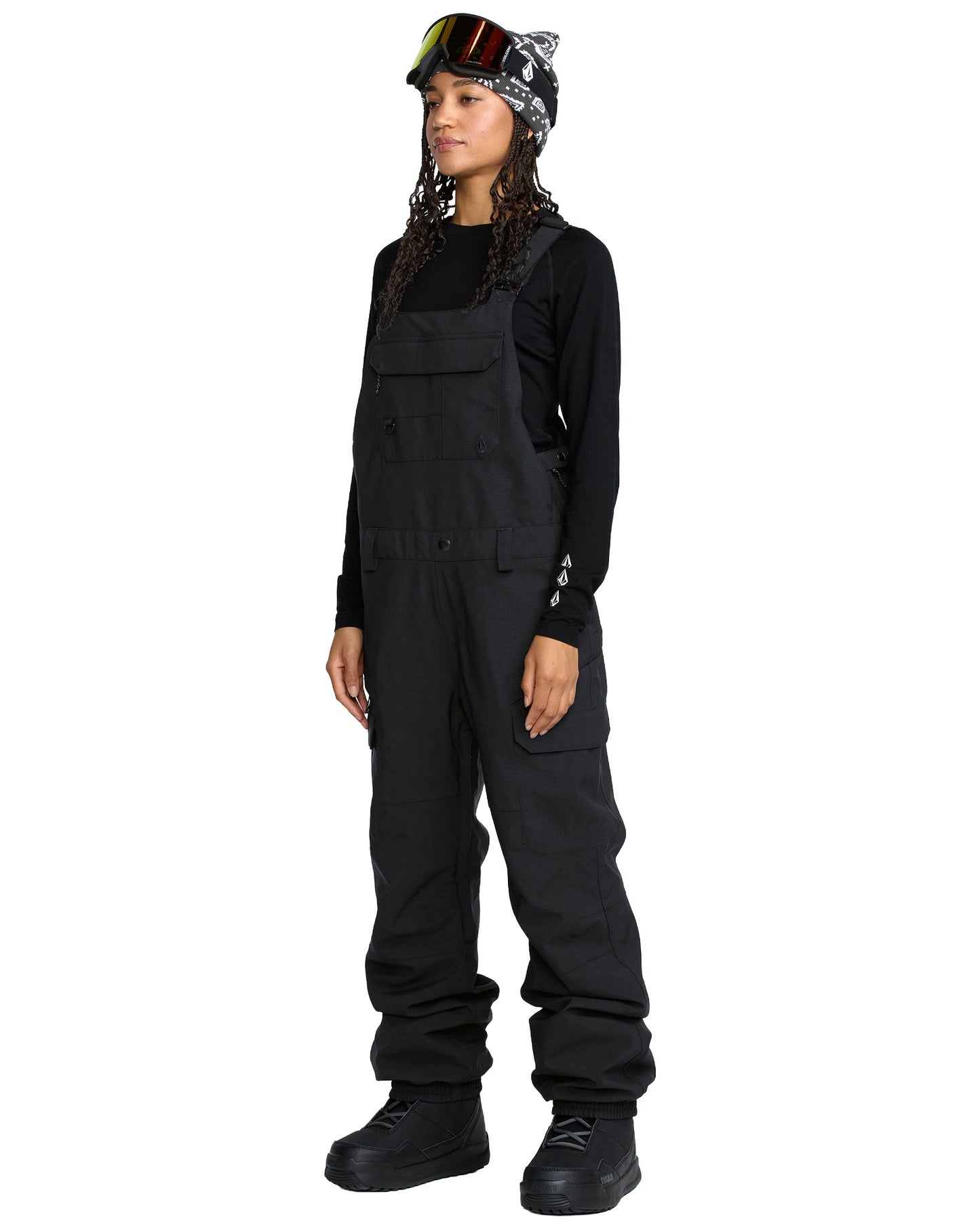 2026 VOLCOM WMNS CRESTON 3D STRETCH BIB OVERALL BLACK