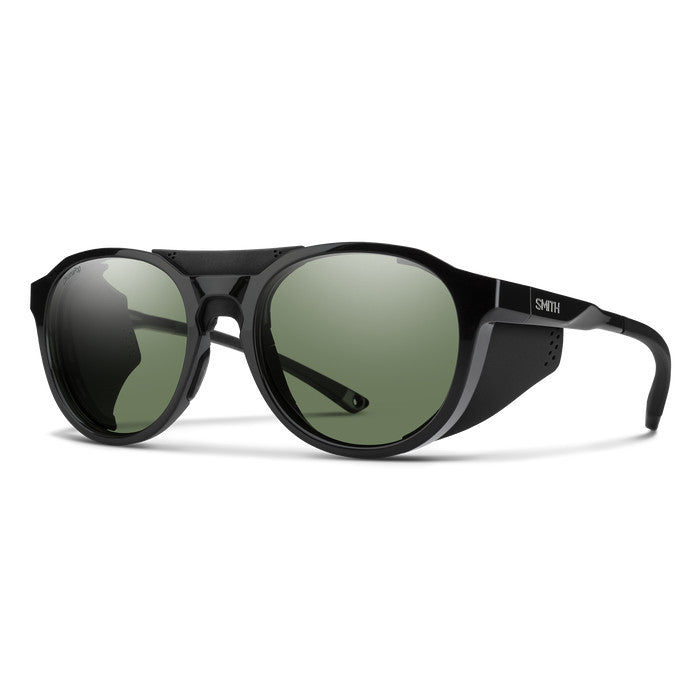 SMITH VENTURE BLACK SUNGLASSES w/PC CP PLR GRY GRN