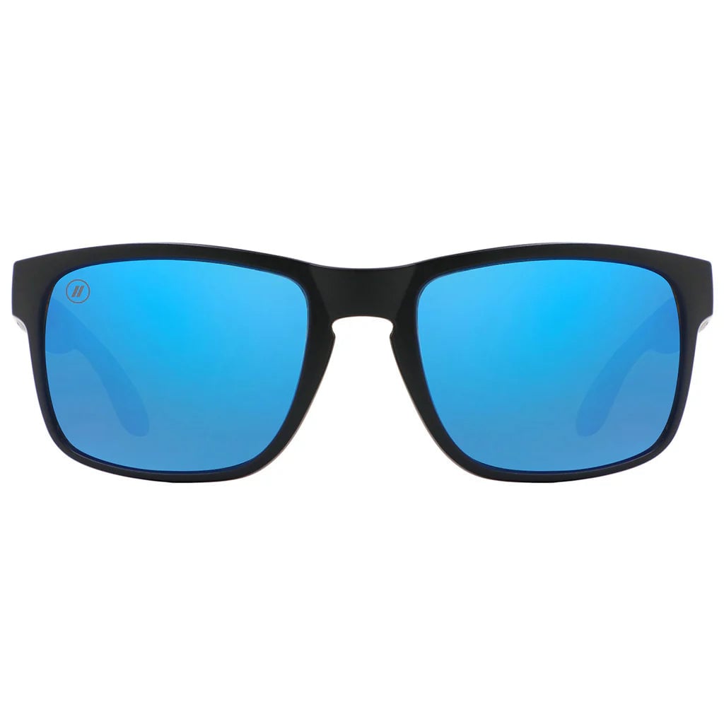 BLENDERS CANYON TUNDRA BLUE MT BLK/MT BLUE SUNGLASSES w/BLU PLR MIR
