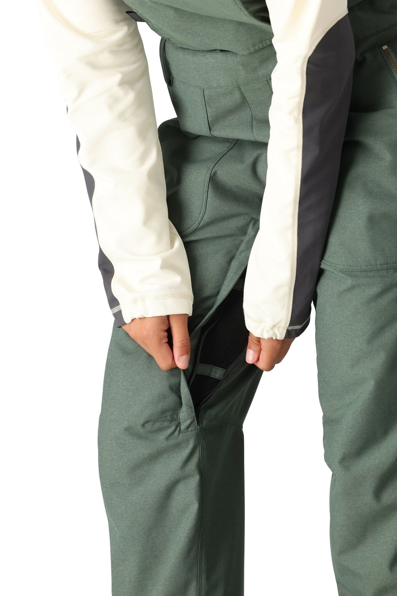 2025 686 WMNS BLACK MAGIC BIB PANT CYPRESS GREEN DOBBY