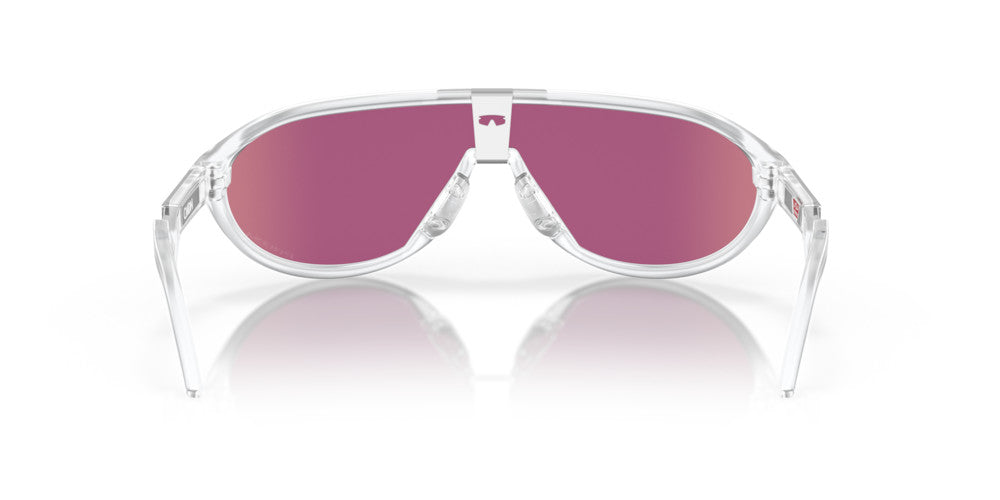 OAKLEY CMDN MATTE CLEAR SUNGLASSES w/ PRIZM ROAD JADE LENS
