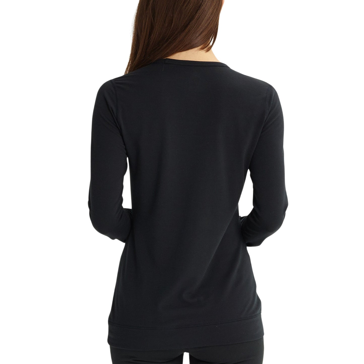 2026 BURTON WMNS MIDWEIGHT BASE LAYER CREWNECK T.BLK