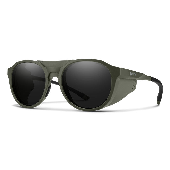 SMITH VENTURE MATTE MOSS SUNGLASSES w/PC CP PLR BLK