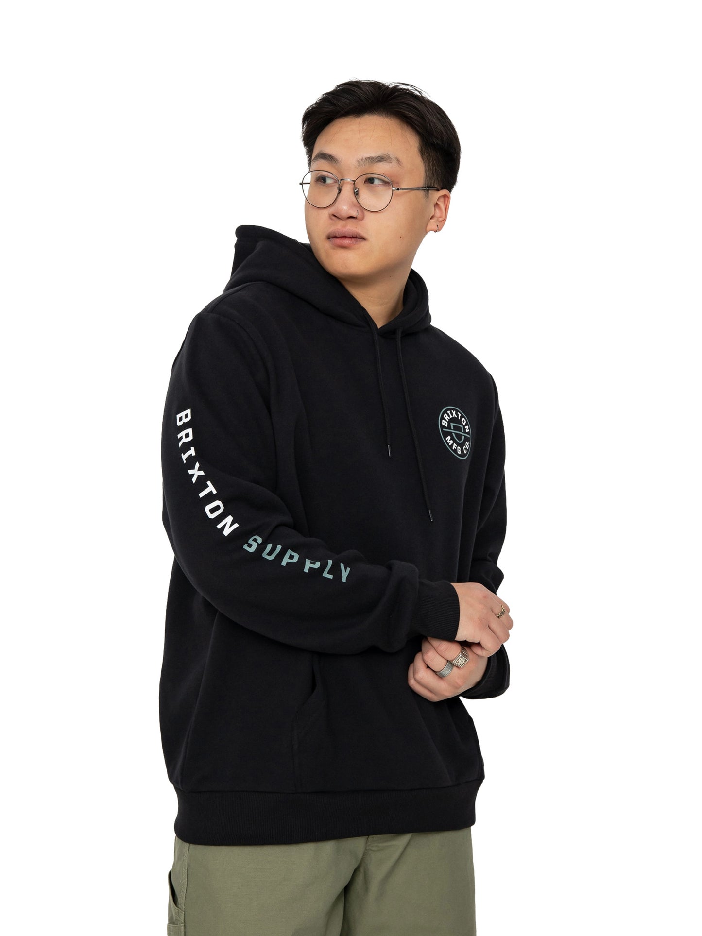 BRIXTON MENS CREST HOODY SP24