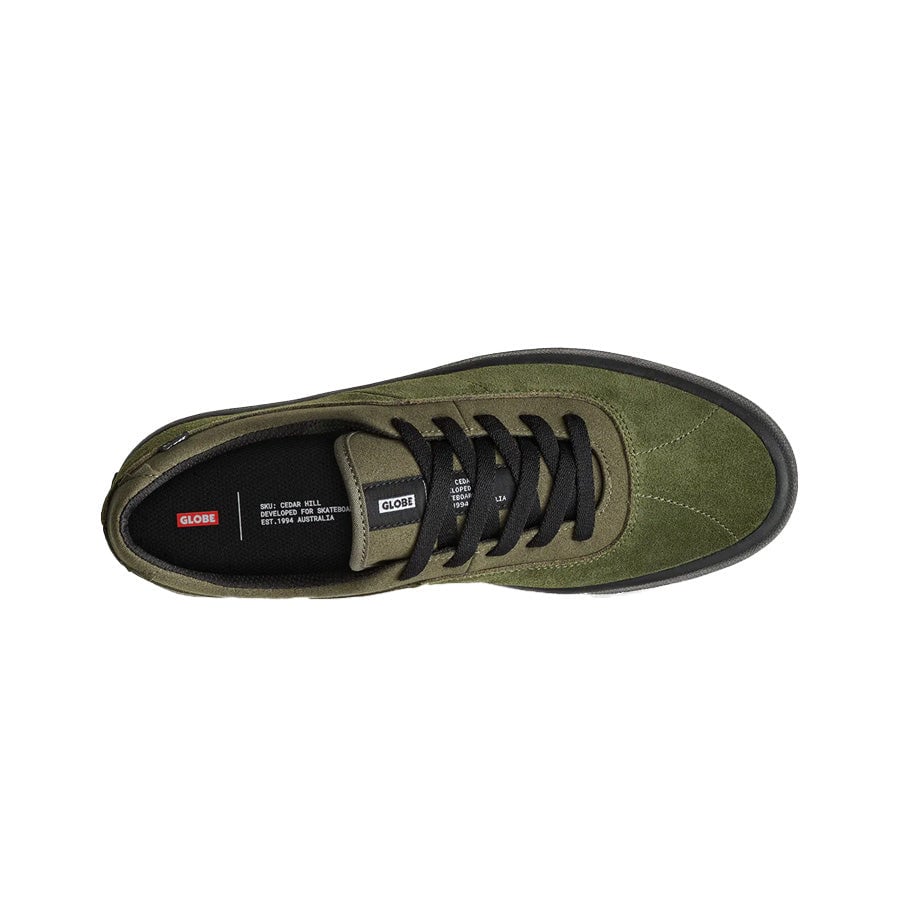 GLOBE MENS MELBEK SHOES FA25 OLIVE/BLACK