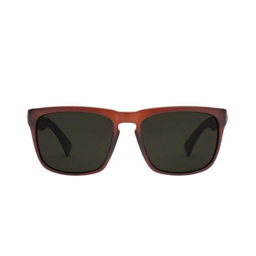 ELECTRIC KNOXVILLE XL MATTE BRICK SUNGLASSES w/ GREY PLR LENS