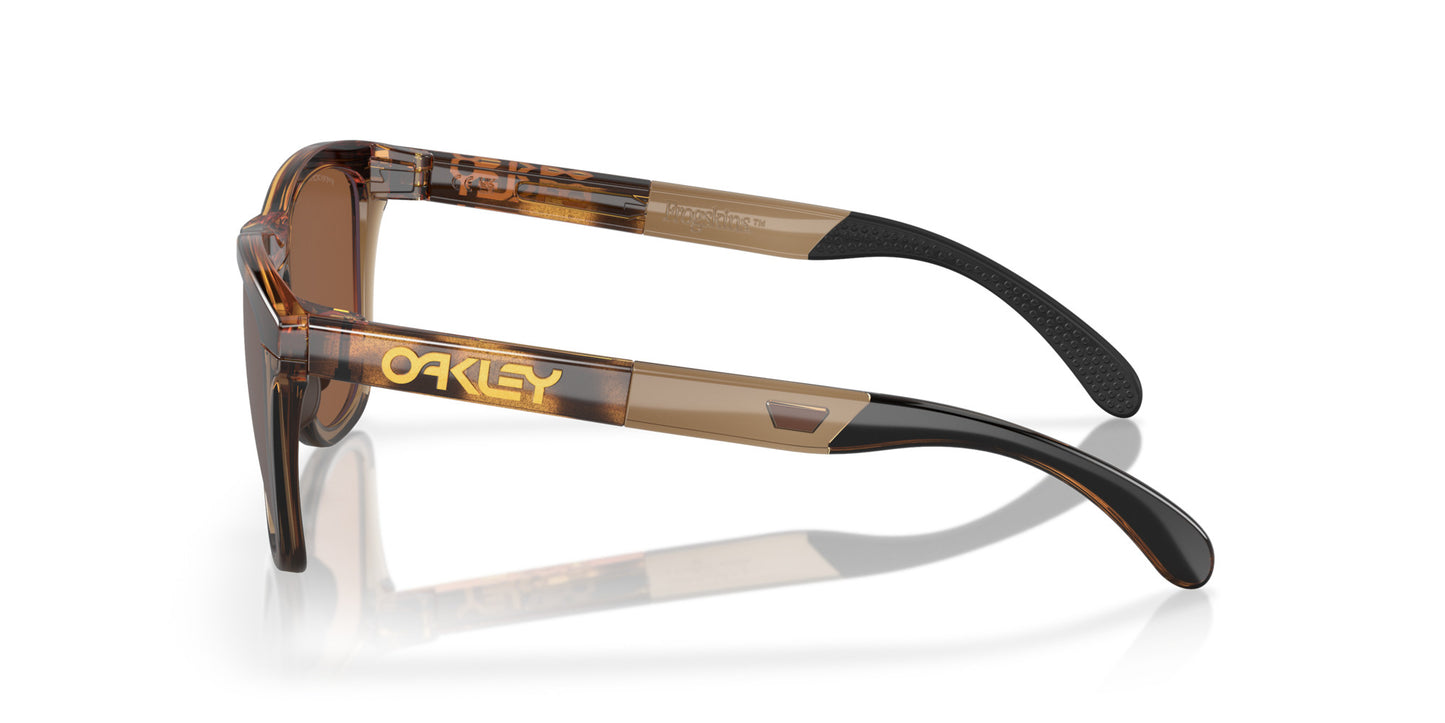OAKLEY FROGSKINS RANGE BROWN TORT SUNGLASSES w/ PRZM TNGSTN PLR