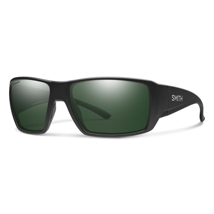 SMITH GUIDES CHOICE XL MATTE BLACK SUNGLASSES w/ CP PLR GRY GRN