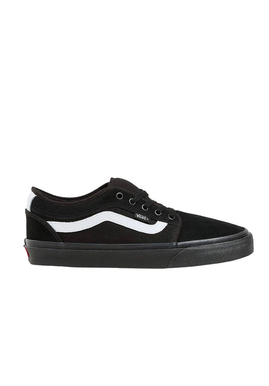 VANS MENS SKATE CHUKKA LOW SIDESTRIPE SHOE SP25 BLACK/WHITE