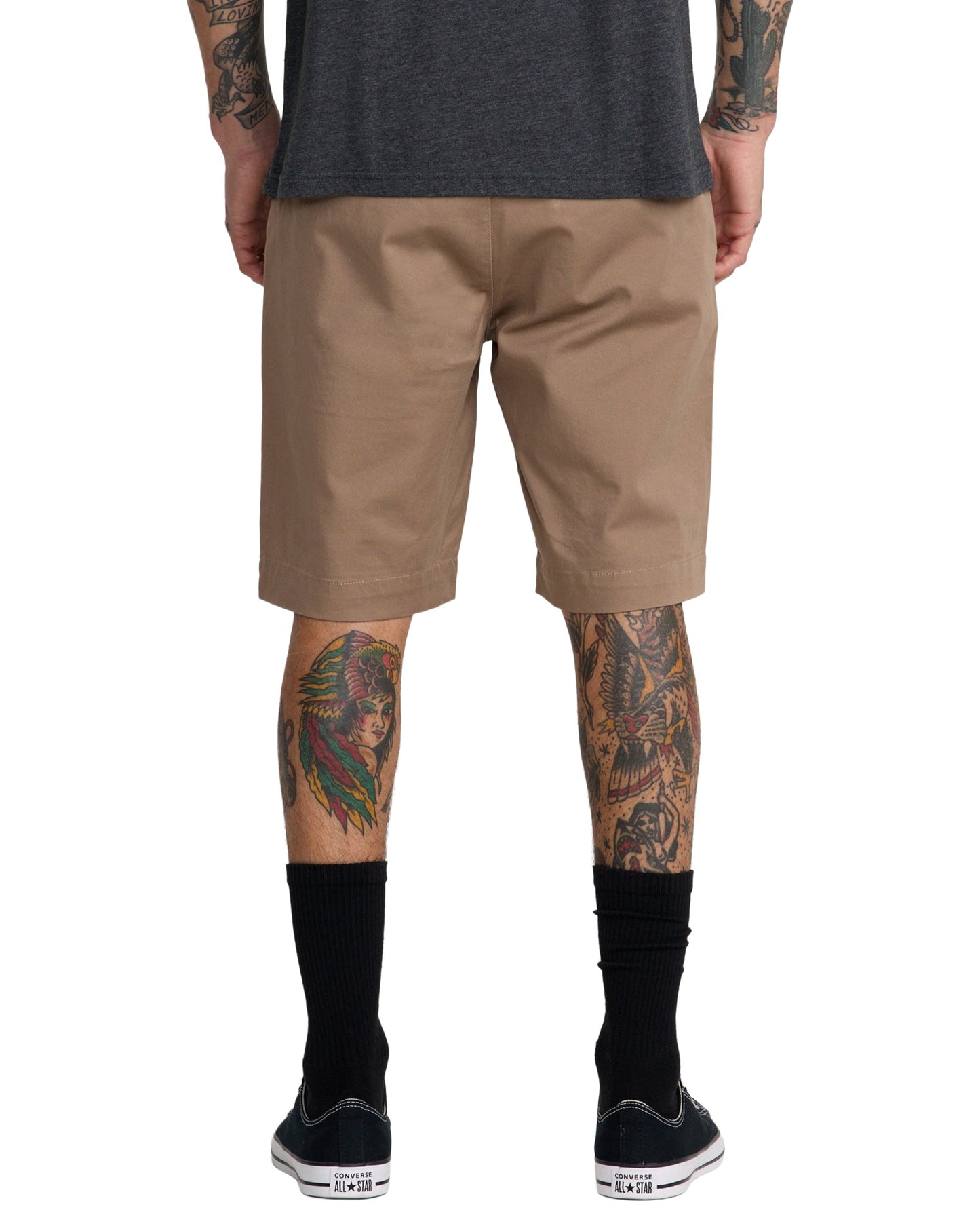 RVCA MENS WEEKEND STRETCH SHORT 20" SP26 DARK KHAKI