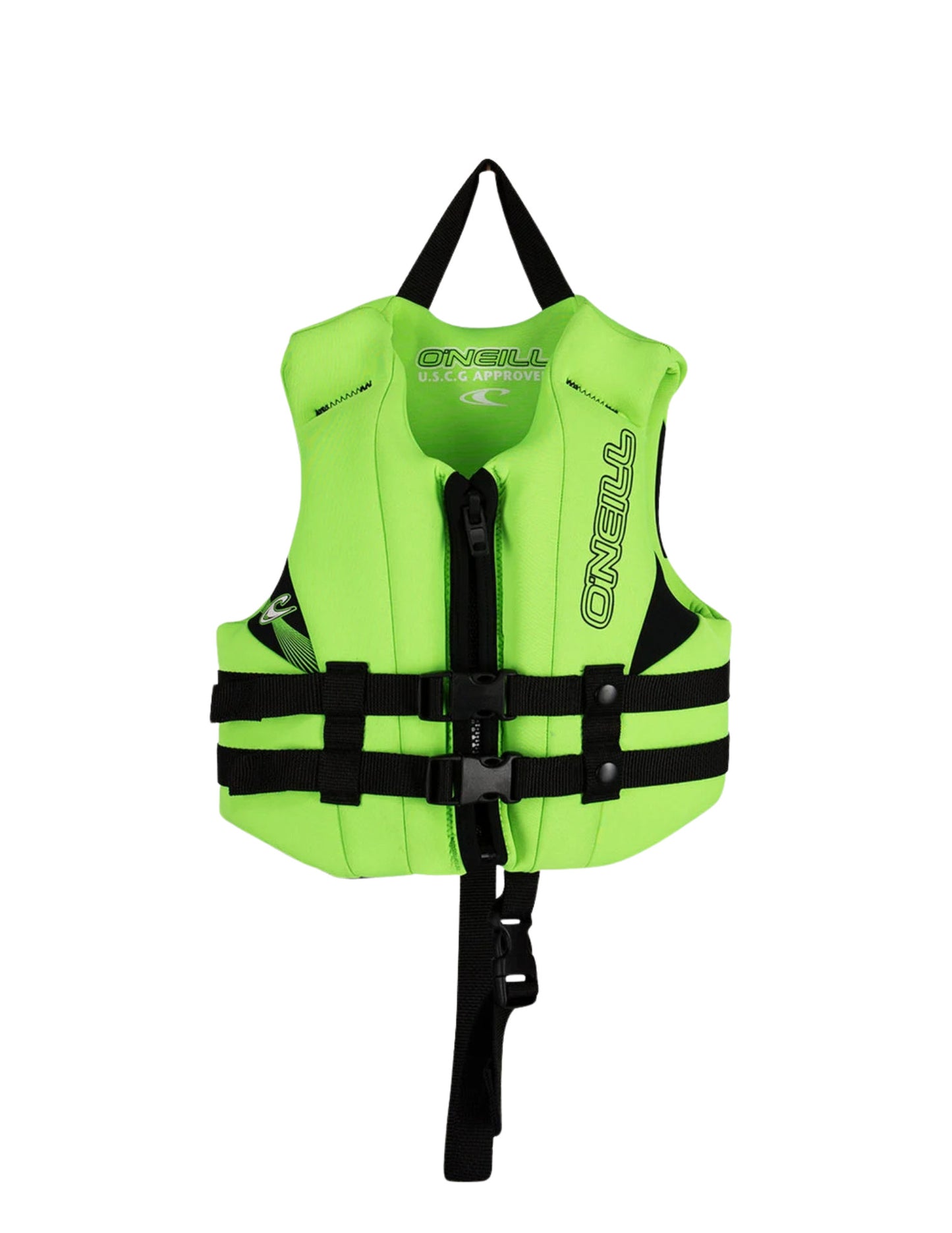 2022 O'NEILL CHILD REACTOR FULL-ZIP USCG LIFE VEST DGLO/DGLO/BLK