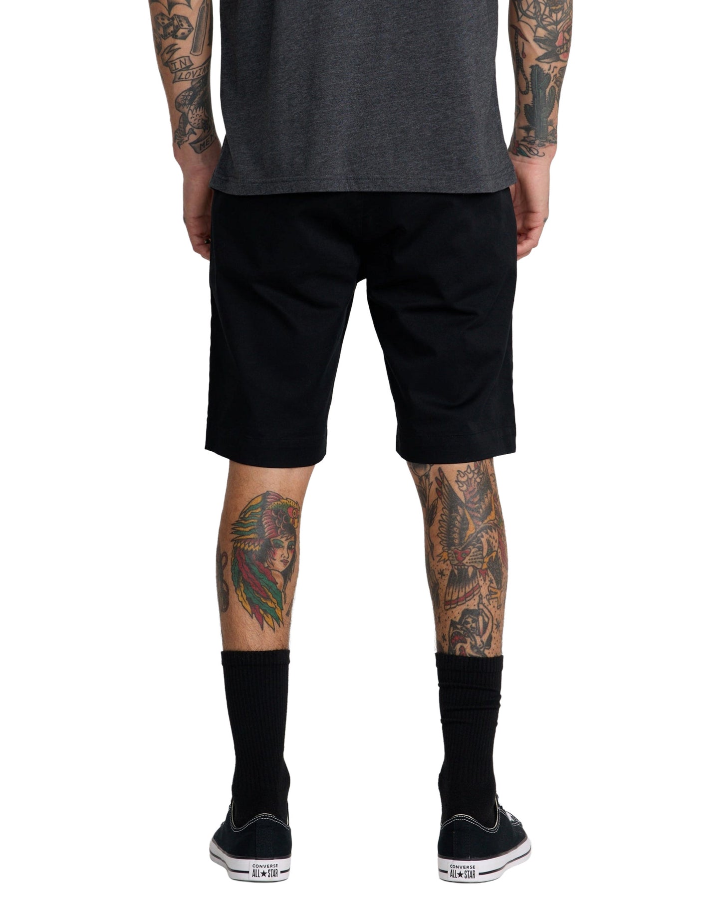 RVCA MENS WEEKEND STRETCH SHORT 20" SP26 BLACK