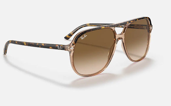 RAY-BAN BILL SUNGLASSES TRANSPARENT BROWN w/ CLEAR GRADIENT BR