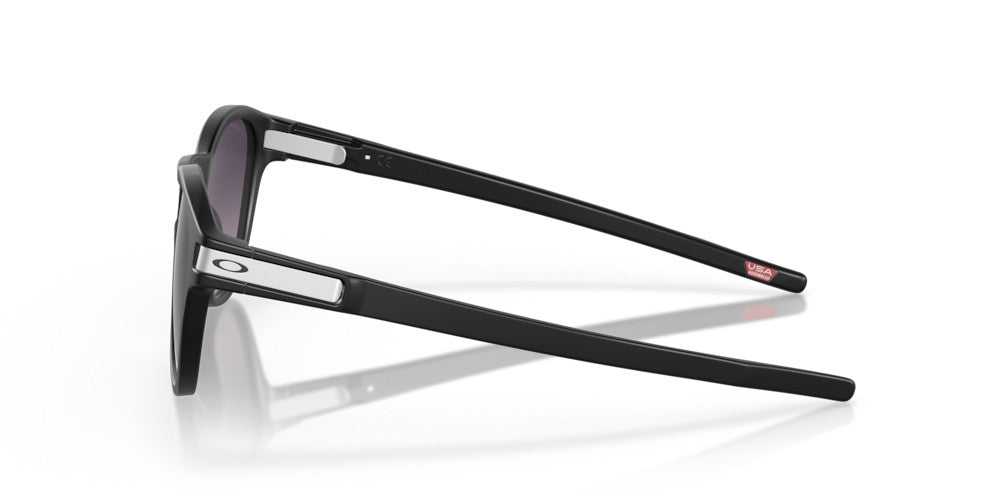 OAKLEY LATCH MATTE BLK SUNGLASSES w/ PRIZM GRY GRADIENT LENS
