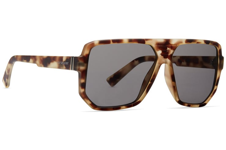 VONZIPPER ROLLER DUSTY TORT SUNGLASSES w/ GREY LENS