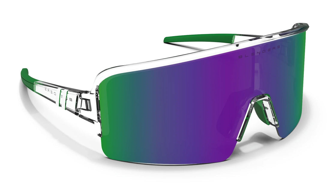 BLENDERS ECLIPSE X2 SUNGLASSES ADVENTURELAND w/ CLEAR / GREEN POLAR