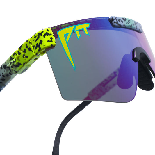 PIT VIPER THE ORIGINAL REC BEACH NARROW SUNGLASSES w/HDPV POLAR BLUE/PURPLE