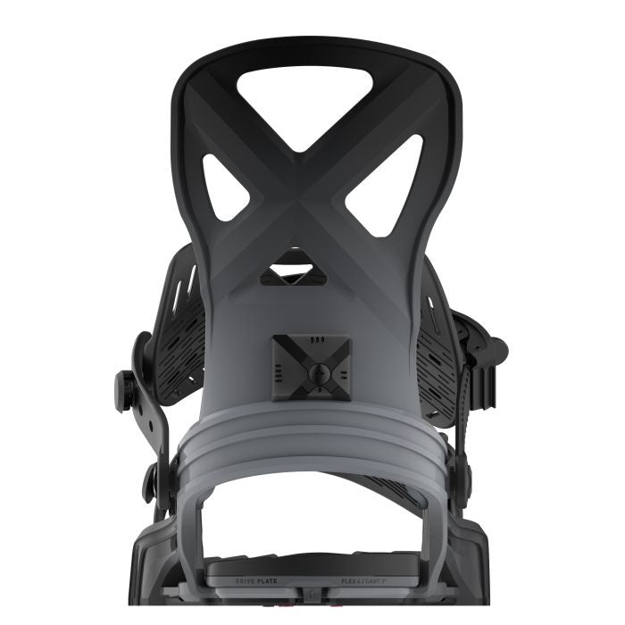 2025 BENT METAL ANVIL SNOWBOARD BINDINGS BLACK/GREY