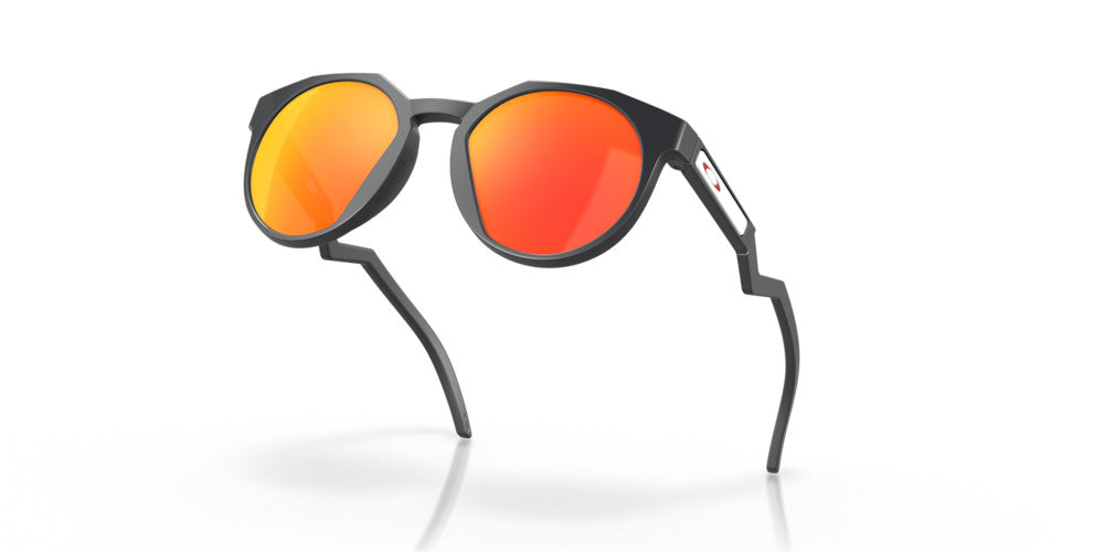 OAKLEY HSTN MATTE CARBON GRY SMK SUNGLASSES w/ PRIZM RUBY LENS