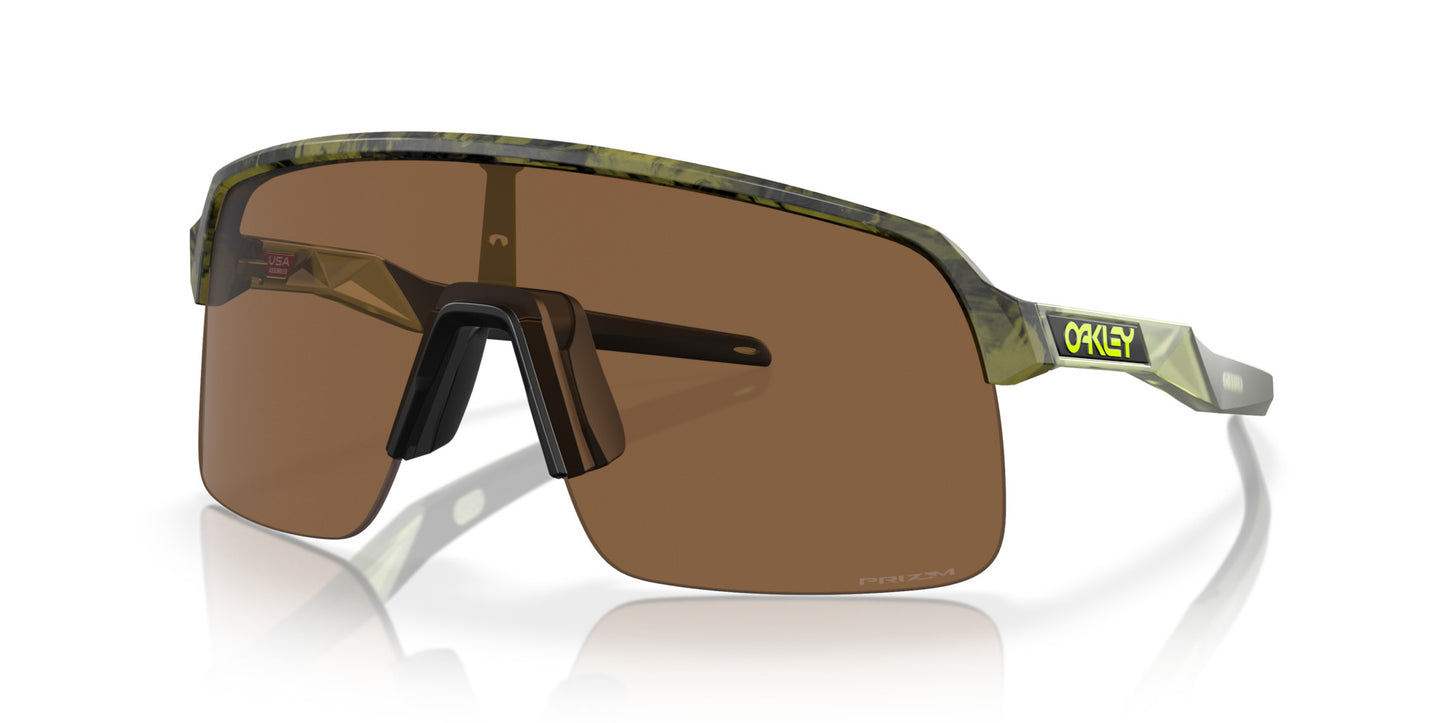 OAKLEY SUTRO LITE MATTE TRANS. FERN SWIRL SUNGLASSES w/ PRIZM BRONZE LENS