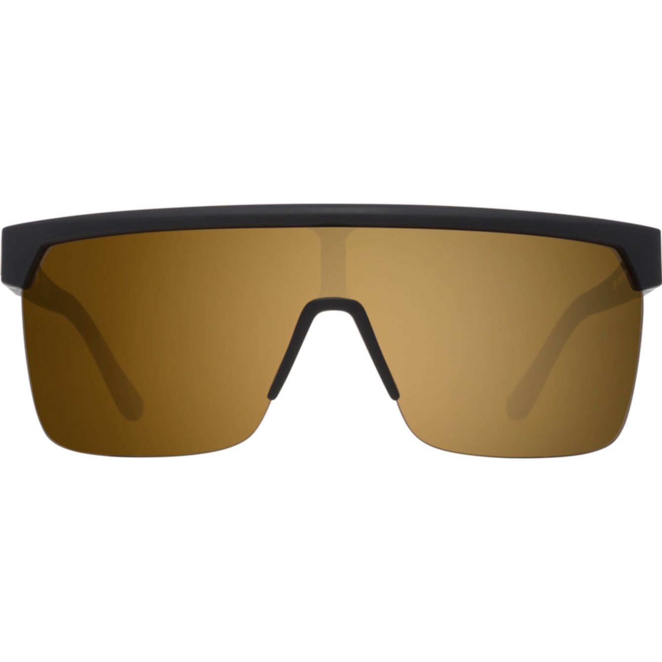 SPY FLYNN 5050 25 ANNIV MATTE BLACK GOLD SUNGLASSES w/ HD PLS BRNZ / GLD SPEC MRR