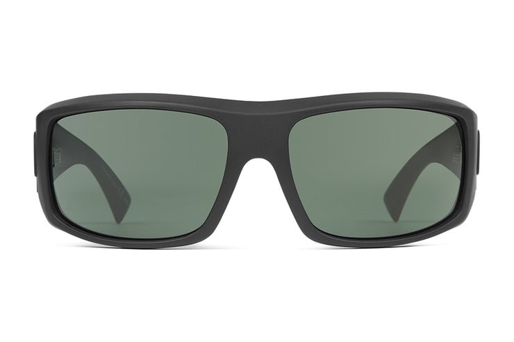 VONZIPPER CLUTCH BLACK SATIN SUNGLASSES w/ VINTAGE GRY PLR LENS