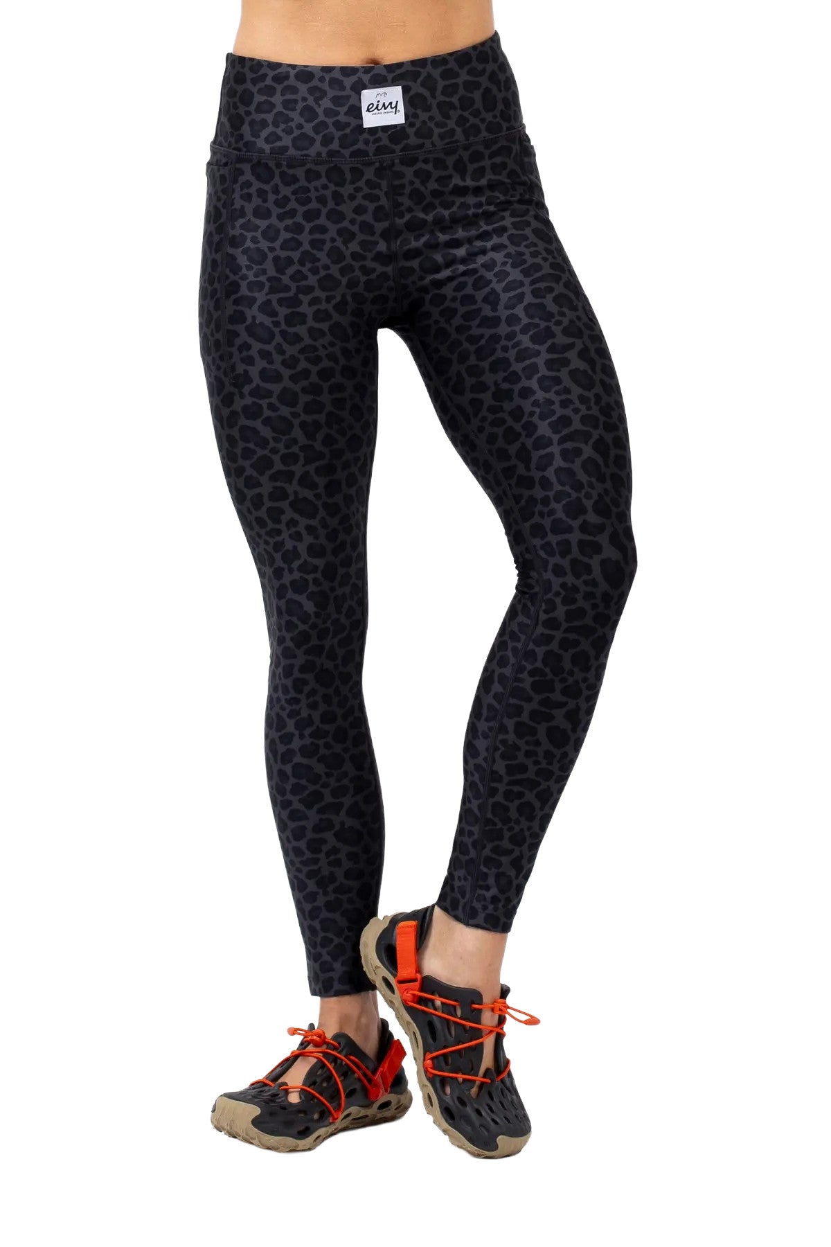 2025 EIVY WMNS POCKET TIGHTS BLACK LEOPARD