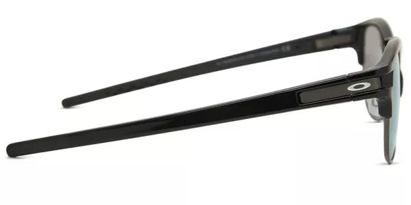 OAKLEY LATCH KEY MATTE BLK SUNGLASSES w/ VIOLET IRIDIUM LENS