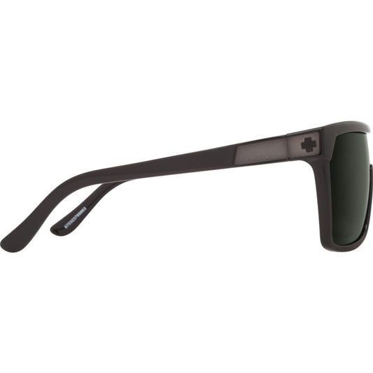 PLX SPY FLYNN MATTE BLACK SUNGLASSES w/ HAPPY GRY GRN