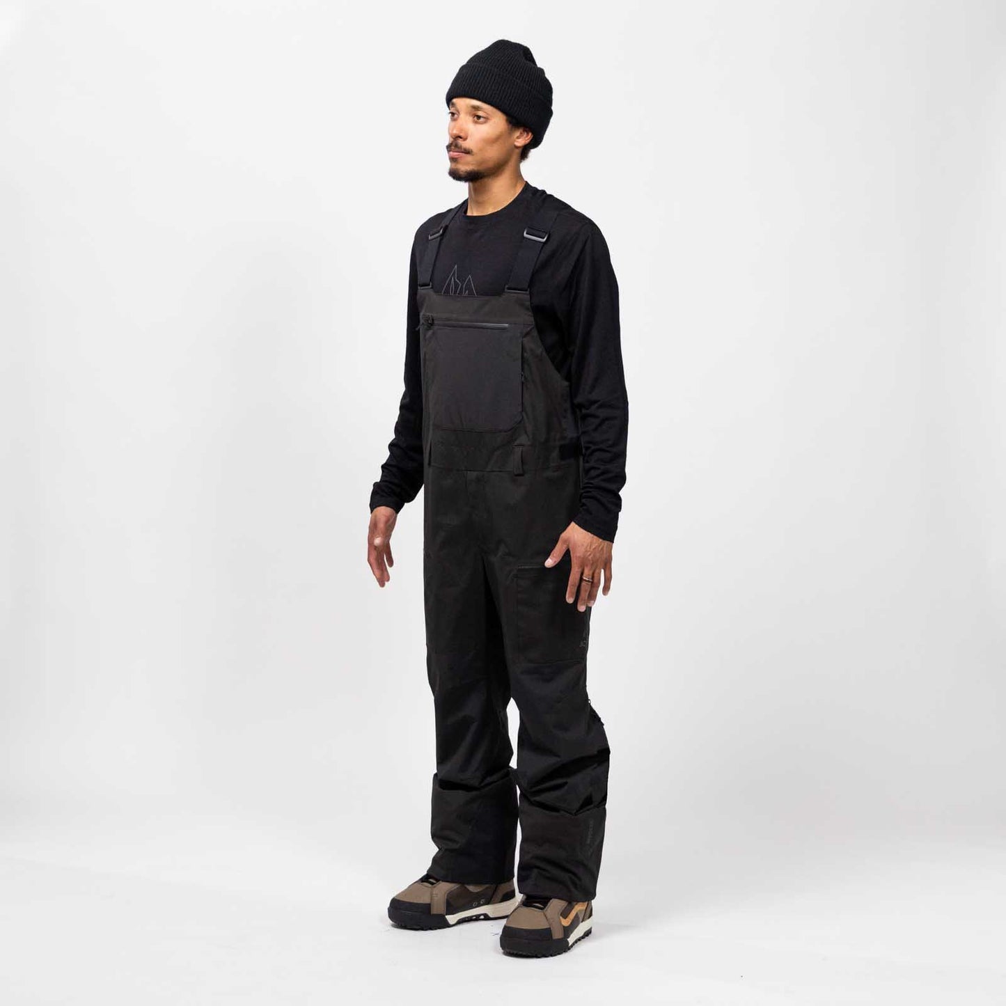 2024 JONES MOUNTAIN SURF RECYCLED BIB PANT STEALTH BLACK