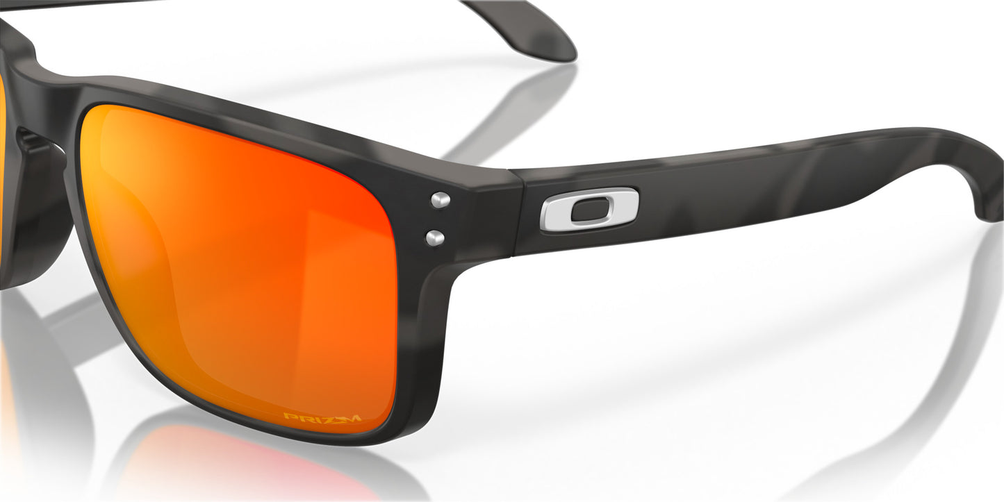 OAKLEY HOLBROOK MATTE BLK CAMO SUNGLASSES w/PRIZM RUBY