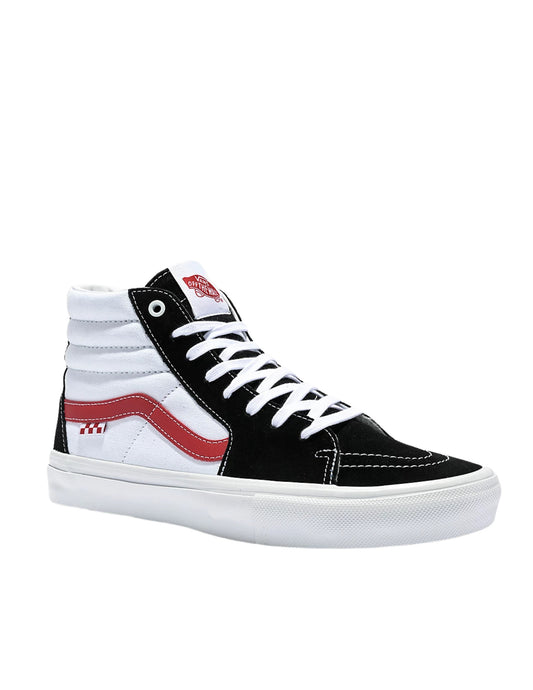 VANS MENS SKATE SK8-HI SHOE FA22 (458) ATHLETIC BLACK/RED